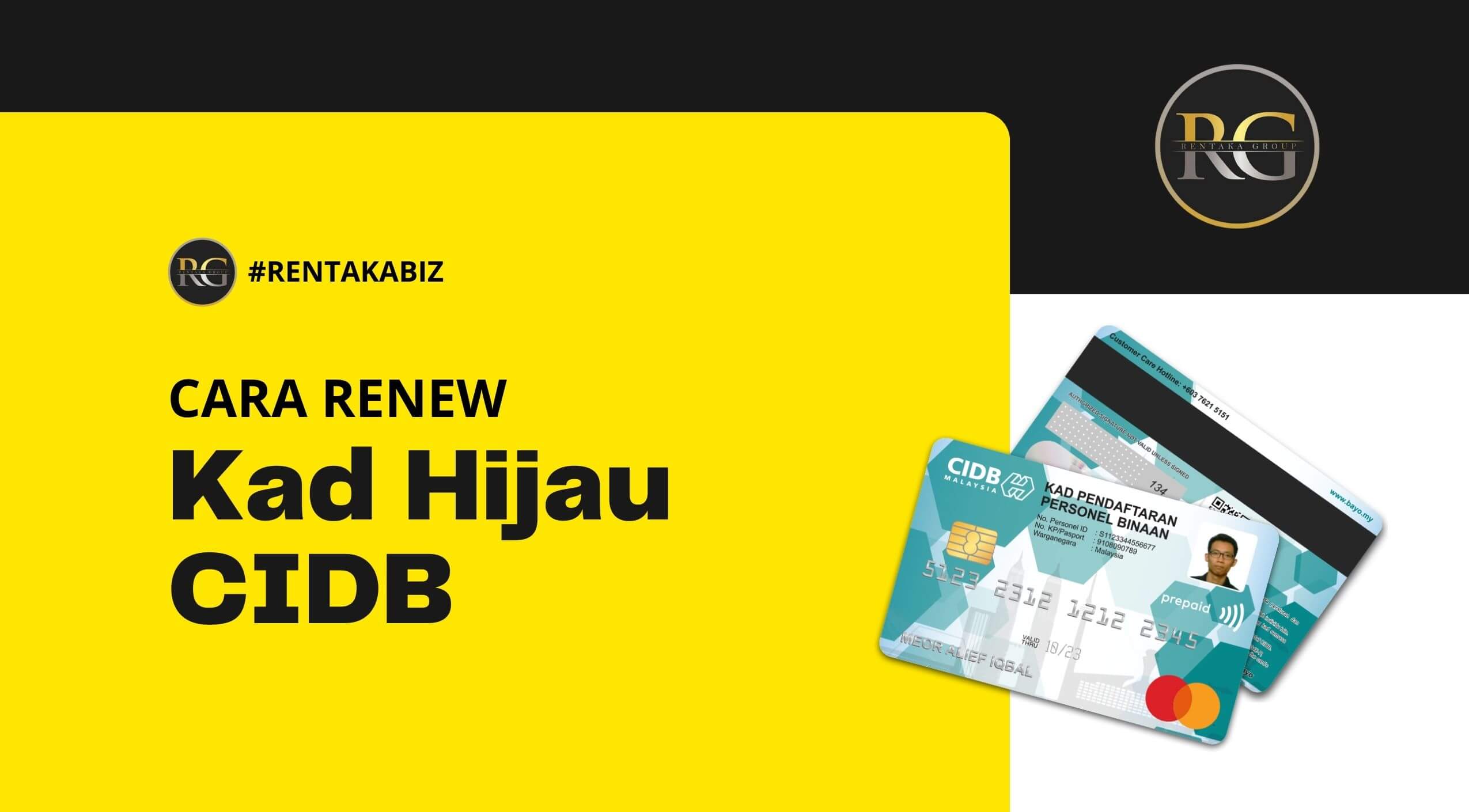 Cara Renew Kad Hijau CIDB